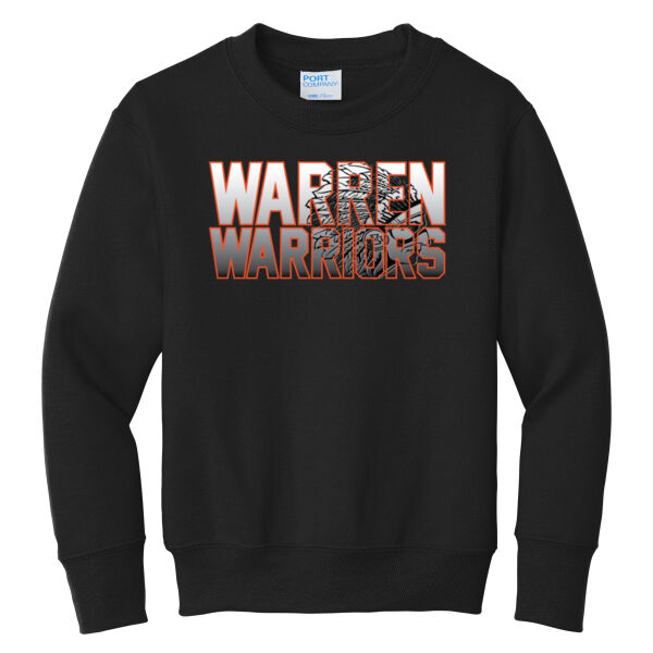 Warren Back to School 2026 Logo 1 - Youth Core Fleece Crewneck Sweatshirt Thumbnail