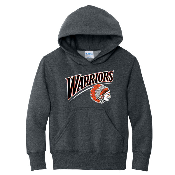 Warren Back to School 2026 Logo 2 - Youth Core Fleece Pullover Hooded Sweatshirt Thumbnail